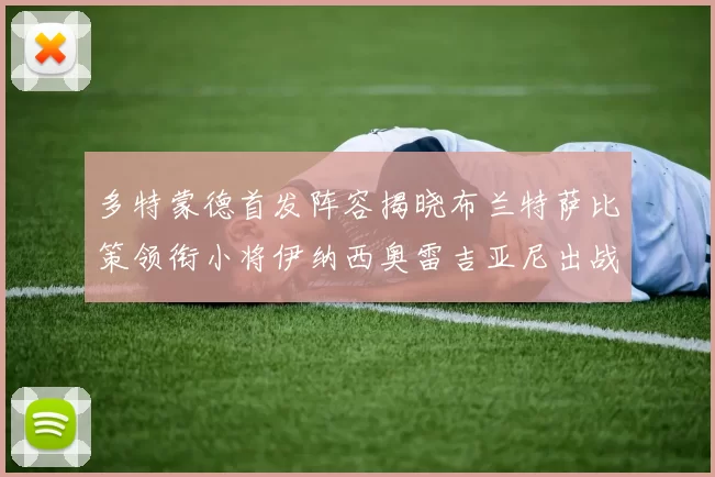 多特蒙德首发阵容揭晓布兰特萨比策领衔小将伊纳西奥雷吉亚尼出战